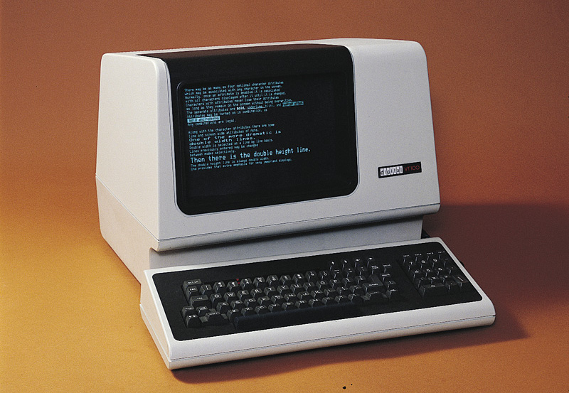 The DEC VT100 video terminal, 1978