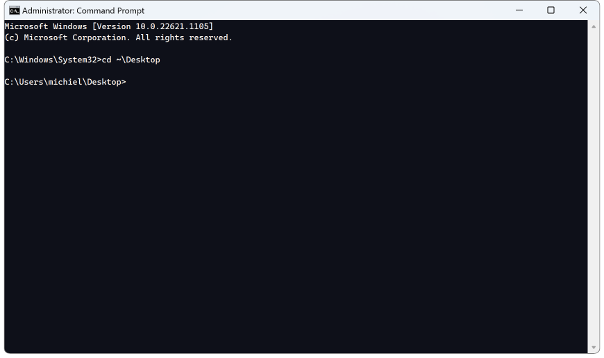 An extension for windows command processor ffwd