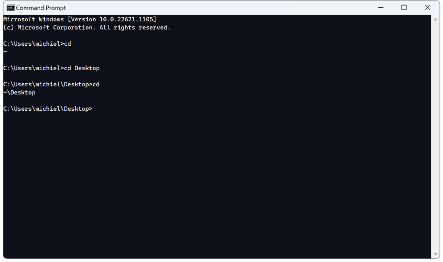 An extension for windows command processor ffwd