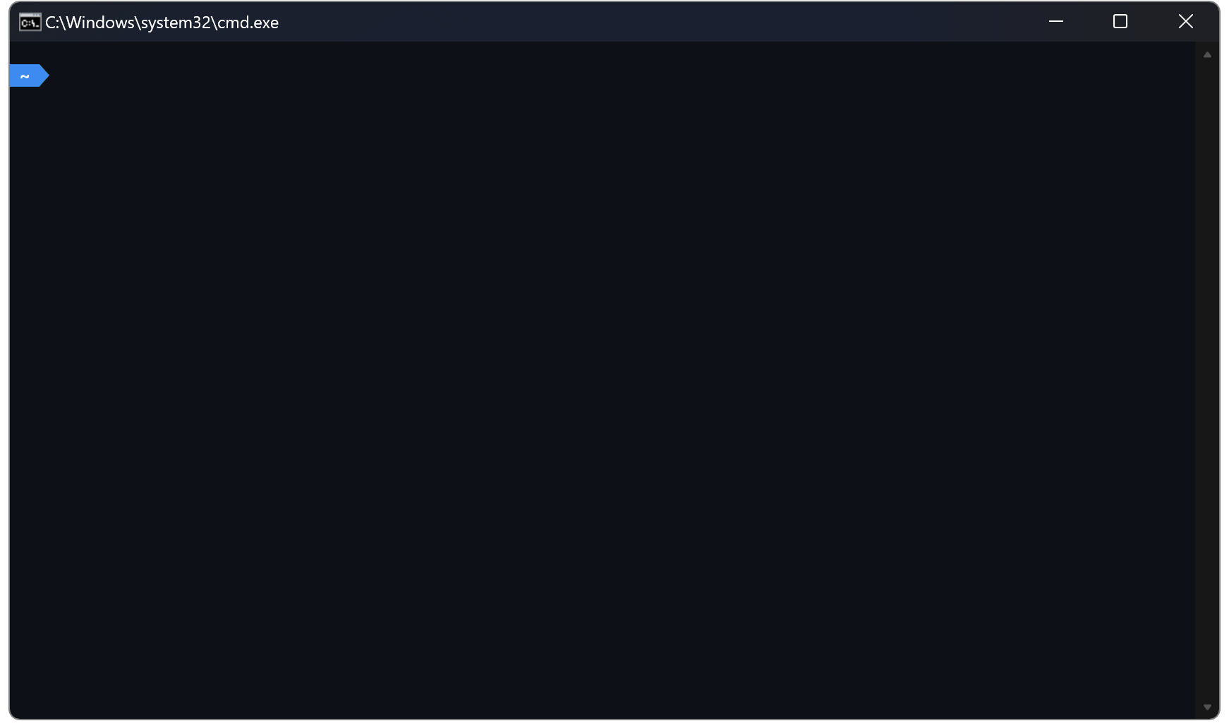 The newly configured Bash prompt